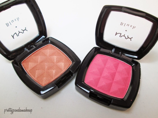 NYX Powder Blushes in Bourgeois Pig and Terra Cotta Swatches and Review